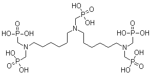 High calcium ion tolerance of BHMTPMP scale inhibitor and its effectiveness in preventing calcium carbonate and calcium sulfate scaling in alkaline solutions.